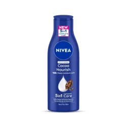 NIVEA Cocoa Nourish 200ml Body Lotion with Deep Moisture Serum | 48 H Moisturization | With Cocoa Butter & Coconut Oil |