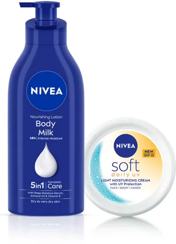 Image of NIVEA Combo Body Milk Lotion + Cream (800 ml)