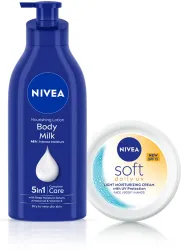 NIVEA Combo Body Milk Lotion + Cream (800 ml)