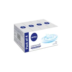 NIVEA Creme Soft Soap with Natural Almond Oil, Moisturizing Beauty Bath Soap & Cream Soap for Hands & Body, Rich Creamy Lather for Soft, Smooth & Healthy Skin, Gentle Daily Cleansing, Pack o...