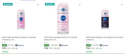 Nivea Deodorant Roll Ons starting at ₹125