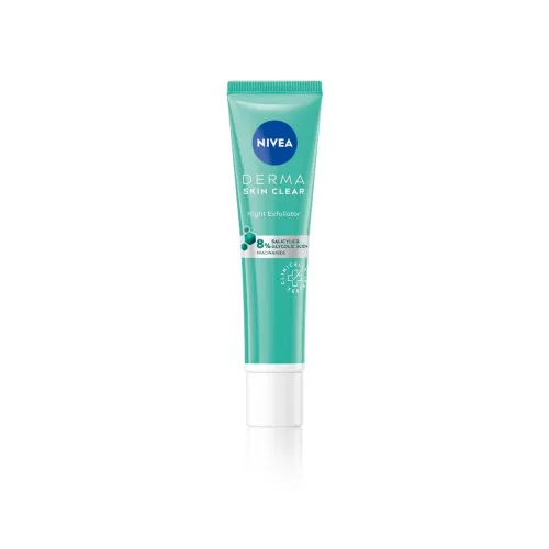 Image of NIVEA Derma Skin Clear Chemical Face Exfoliator with Salicylic Acid, Glycolic Acid & Niacinamide for Acne, Pimples, Blac