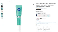 NIVEA Derma Skin Clear Exfoliator 8% Salicylic, Glycolic Acid, Niacinamide Fight Blemishes Acne Mark