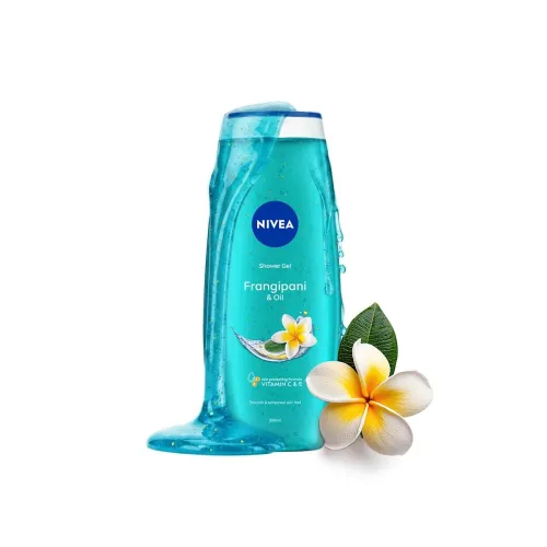 Image of NIVEA Frangipani and oil 500ml Body Wash | Shower Gel with Frangipani and Care Oil | Pure Glycerin for Instant Soft & Su
