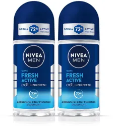 NIVEA Fresh Active Antibacterial Deodorant Combo for Men