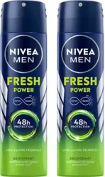 NIVEA Fresh Power Deo Spray, 48h Derma Odour Protection with Citrus, Musk, Spice Body Spray - For Men (300 ml, Pack of