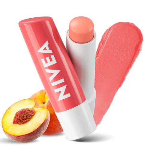 Image of NIVEA Lip Balm, Fruity Peach Shine