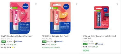 Image of Nivea Lip Balm starting at ₹89