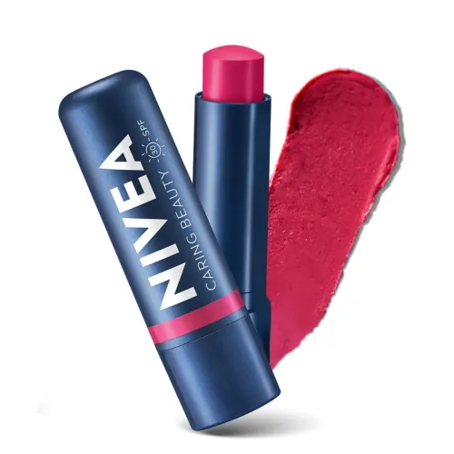 Image of NIVEA Lip Caring Beauty Pink Lip Balm | Lip & Cheek Tint with SPF 30