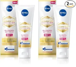 NIVEA Luminous Even Glow Day Cream SPF50 40ml (Pack of 2)