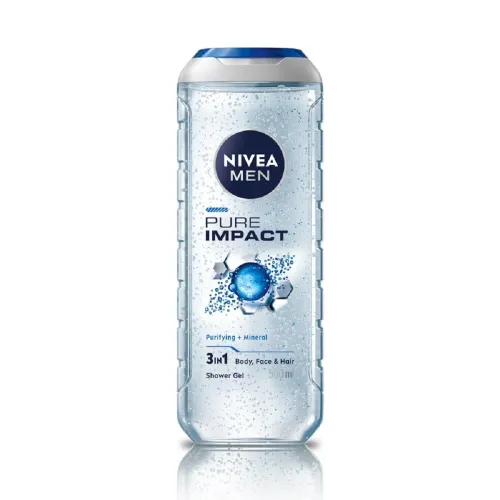 Image of NIVEA MEN Pure Impact 500m Body Wash Shower Gel 