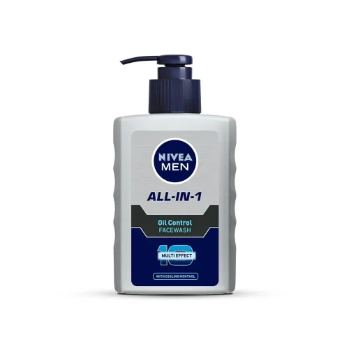 Image of NIVEA MEN All in 1 Oil Control Face Wash | Prevents Acne | Removes excess oil and dirt | Reduces Blackheads and Whitehea