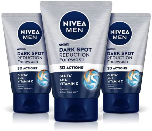 Image of Nivea Men Dark Spot Reduction Cleanser Combo, with Vitamin C, AHA