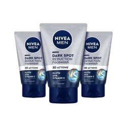 Nivea Men Dark Spot Reduction Cleanser Combo, with Vitamin C, AHA, For Even Tone Skin Face Wash (300 g)