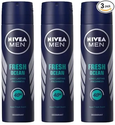 Image of NIVEA MEN Ocean Spray Deodorant For Men, 150Ml (Pack Of 3)