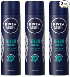 NIVEA MEN Ocean Spray Deodorant For Men, 150Ml (Pack Of 3)