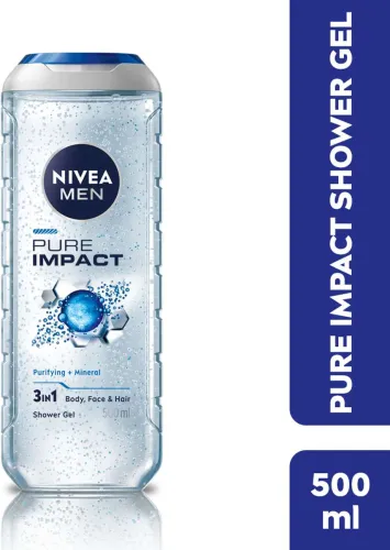 Image of Nivea Men Pure Impact Body Wash - 500ml