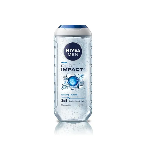 Image of NIVEA MEN Pure Impact Shower Gel, 250ml