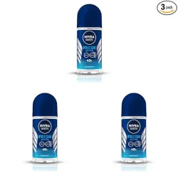 NIVEA MEN Fresh Active 50ml Deo Roll On (Pack of 3)