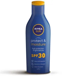 NIVEA Sunscreen - SPF 30 PA++ UVA UVB, Moisturizing Lotion with Vitamin E, For Men & Women (125 ml)