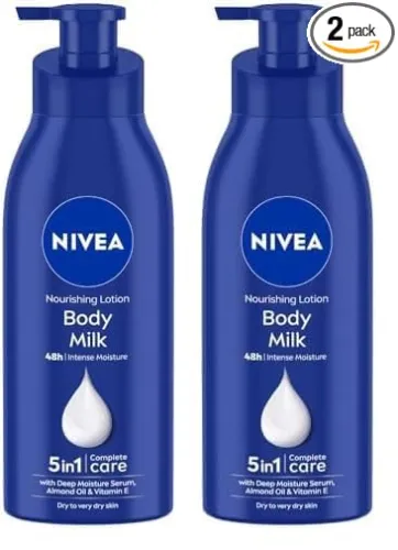 Image of NIVEA Nourishing Body Milk 400ml Body Lotion | 48 H Moisturization | With 2X Almond Oil | Smooth and Healthy Looking Ski