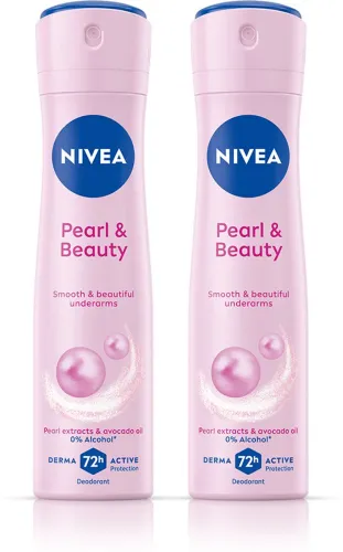 Image of NIVEA Pearl and Beauty Combo for Smooth Underarms For Women (300 ml, Pack of 2)