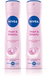 NIVEA Pearl and Beauty Combo for Smooth Underarms For Women (300 ml, Pack of 2)