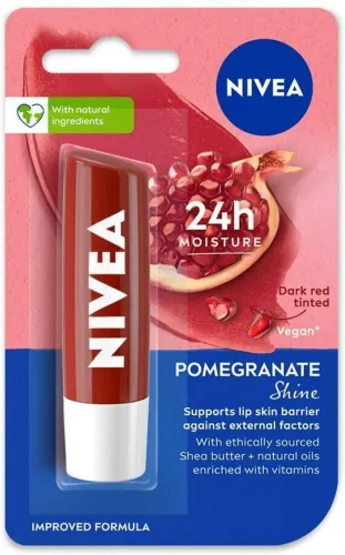 Image of NIVEA Pomegranate Shine Caring Lip Balm Pomegranate
