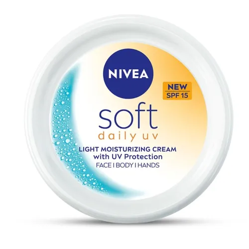 Image of NIVEA Soft Daily UV Light Moisturising Cream with SPF-15, 200ml