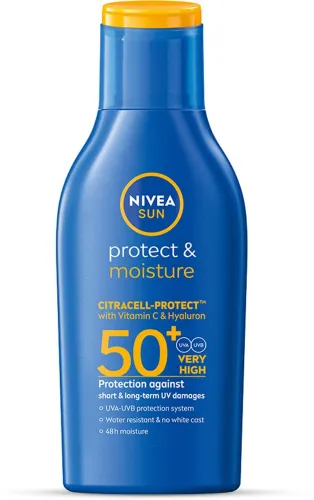 Image of NIVEA Sunscreen - SPF 50+ PA++++ UVA UVB, Moisturizing Lotion with Vitamin E, For Men & Women (75 ml)