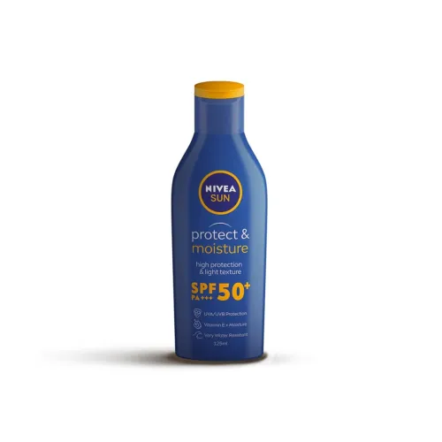 Image of NIVEA Sun Protect And Normal Moisture 125Ml Spf 50 Advanced Sunscreen For Instant Protection | Pa+++ Uva - Uvb Protectio