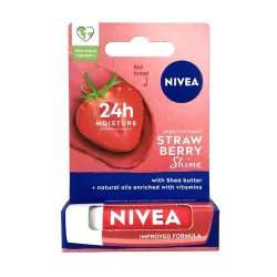 NIVEA Strawberry Shine Lip Balm 4.8gm