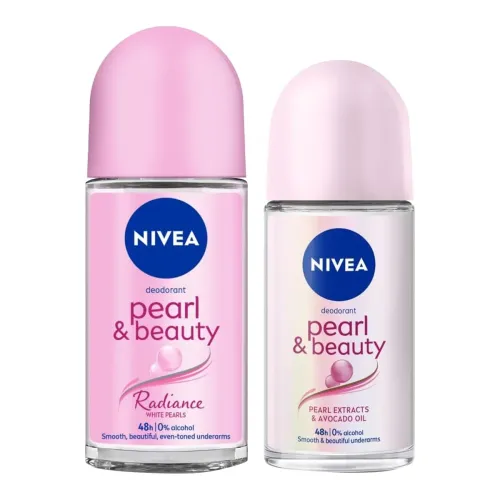 Image of Nivea Women Deodorant Roll On, Pearl & Beauty Radiance For Eventoned Smooth
