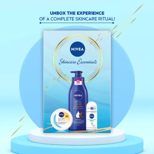 Image of NIVEA Combo with Moisturizer Body Lotion, Soft Face Cream with SPF, Deo Roll for Women (650 ml)