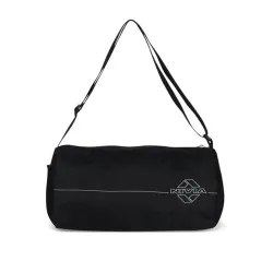Nivia Basic Polyester Duffle Bag for Men & Women, Side Mesh Pocket, Workout & Training Bag, Suitable for Gym, Fitness, Sports & Travel with Adjustable Shoulder Strap (Black), Capacity-11L