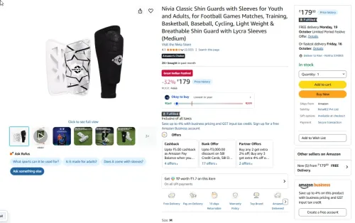 Image of Nivia Classic Shin Guards with Sleeves for Youth and Adults