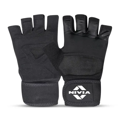Image of Nivia Enduro Gym Gloves with Wrist Support