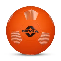 Nivia Home Play Football for Kids, Soft & Lightweight Toy Ball, Safe for Indoor Play, Size - 3 (Orange), Pack of 1