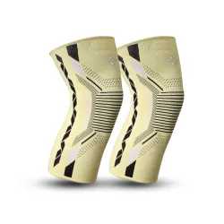 Nivia Knitted Knee Support Medium Yellow