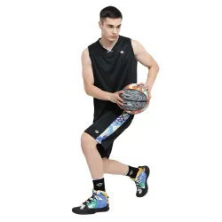 Nivia Street Art Basketball Combo Set Jersey Ball Shoes Size-L