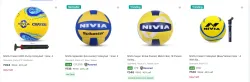 Nivia Volleyballs at Minimun 42% Discount