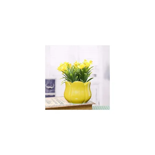 Image of Niyara Lotus Shape Ceramic planters Pot 