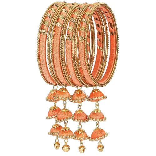 Image of NMII Metal & Silk Thread Jhumka