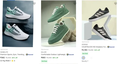 Image of NOBELITE Men’s Casual Sports Shoes Starting at ₹382