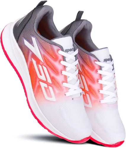 Image of NOBELITE  Premium Sports Shoes For Men (White, Red , 10)
