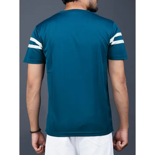 Image of Noble Monk Men Regular Fit T-Shirt | Round Neck | Half Sleeve | Self Design