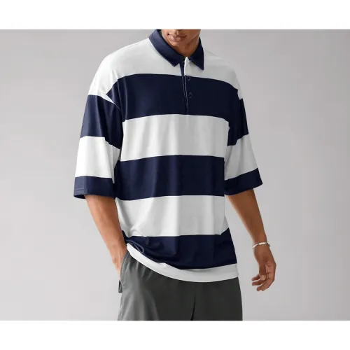 Image of Noble Monk Men's Loose Fit Half Sleeve Cotton Blend T-Shirt Casual Loose T-Shirt