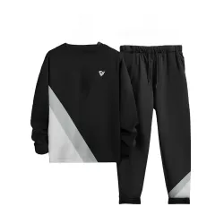 Noble Monk Men Regular Fit Cord-Set | Round Neck Full Sleeve Tshirt with Lower | Relax Fit Track Suit For Men