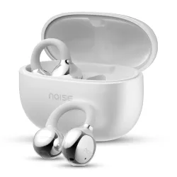 Noise Air Clips Wireless Open Ear Earbuds with Chrome Finish, AirWave™ Technology,Up-to 40H Playtime, Dual Device Pairin