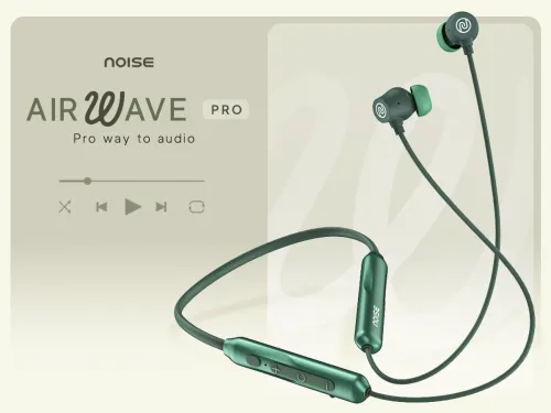 Image of Noise Airwave Pro with ANC, 60 Hrs of Playtime, Low latency(Up to 40ms), 3 EQ Modes Bluetooth Headset (Metallic Green, I